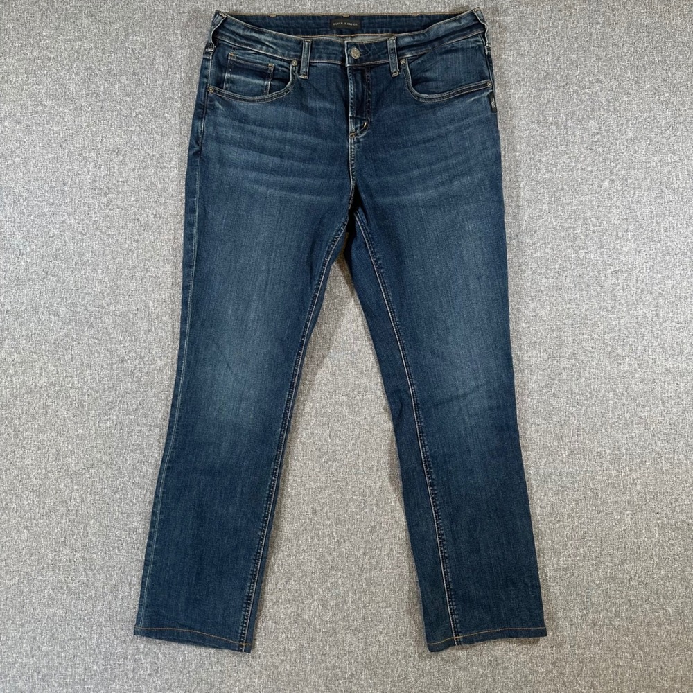Silver Jeans Co. Jeans Mens W32 Beau Dark Wash Slim Leg L2734BEGX406 Good